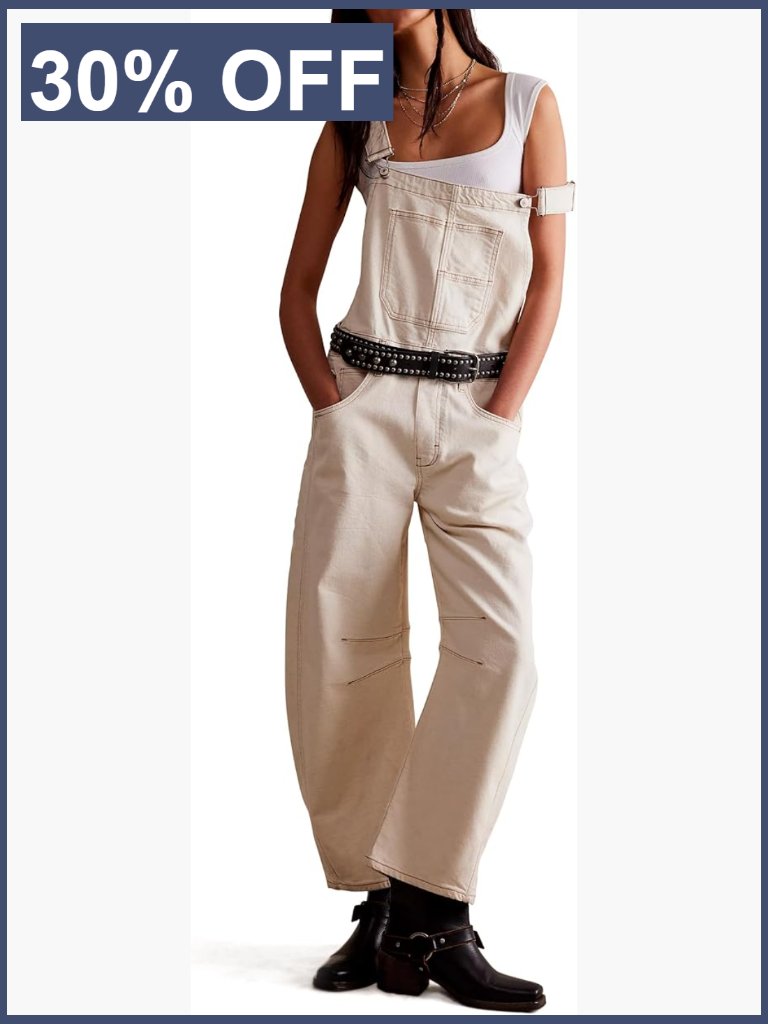 Denim Overalls For Women Barrel Wide Leg Baggy Adjustable Stretch Jumpsuit Y2k
